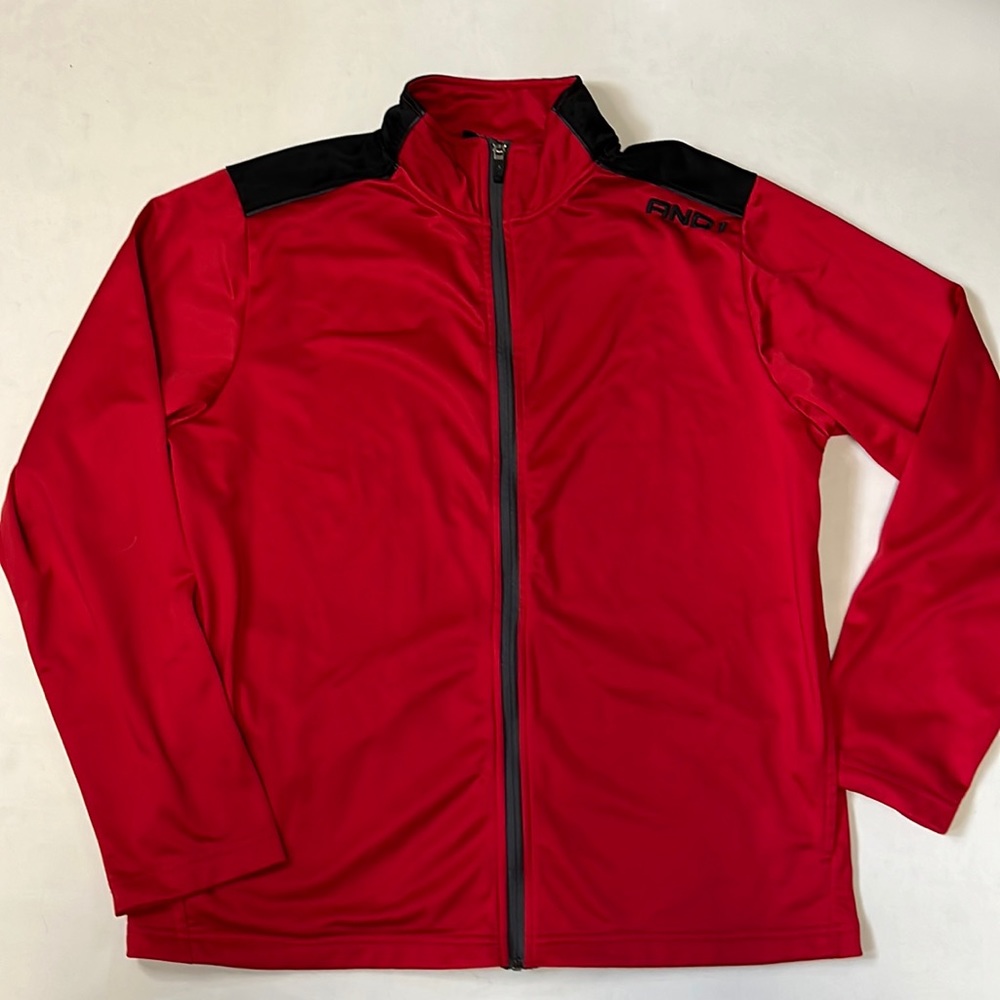 AND1 Men's Basketball Zip Track Warm-Up Jacket L️